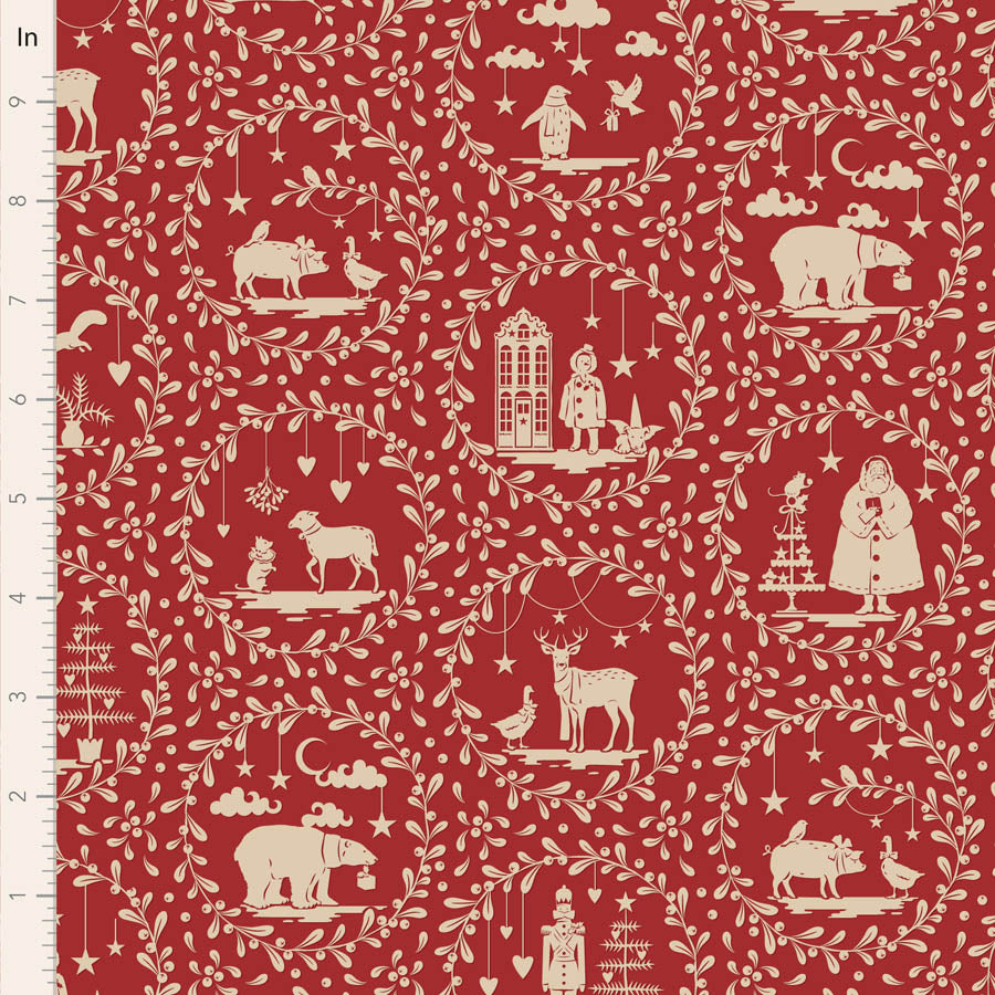 Paperscences Burgundy - Merry Little Christmas - Tilda