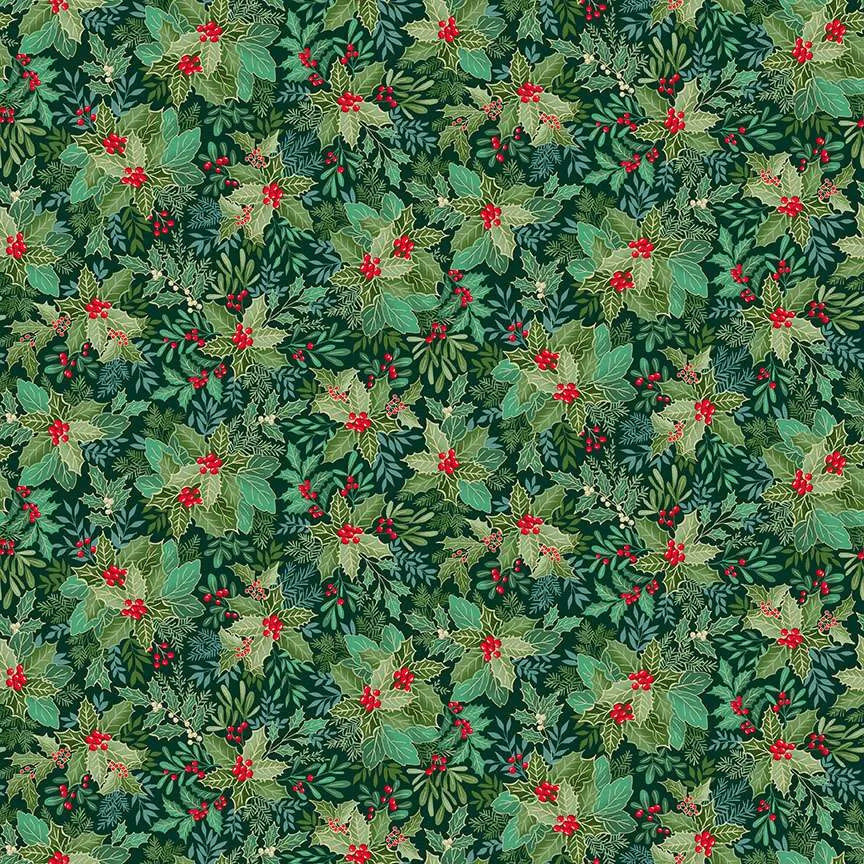 Good Tidings - Holly Bush Dark Green
