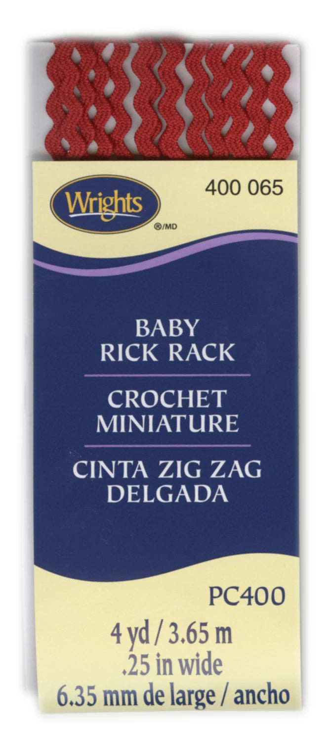 Tape Baby Rick Rack Red