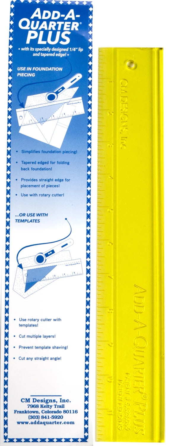 Add A Quarter PLUS Ruler 1 x 12"