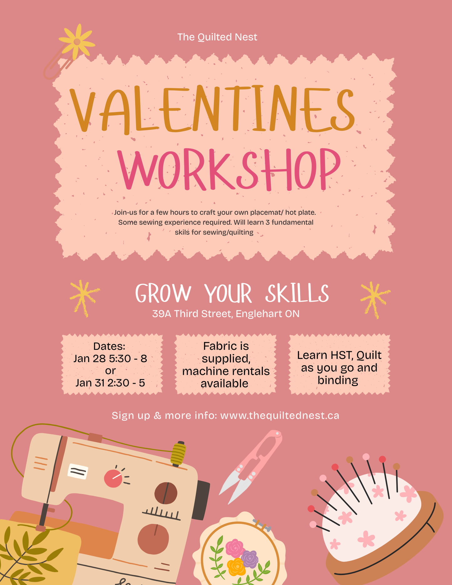 Valentines Sewing Workshop