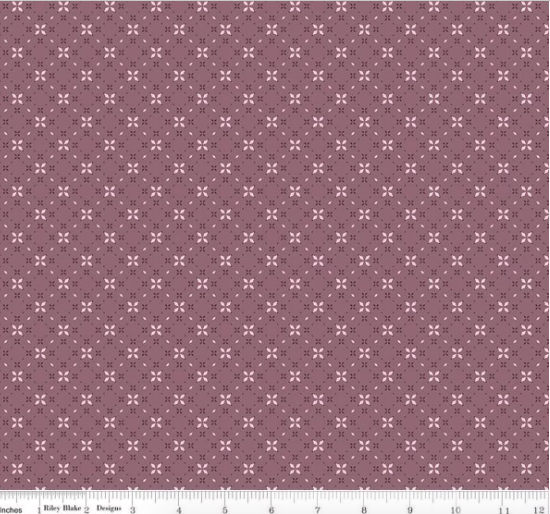 Evening on the Prairie - Geo Floral - Grape