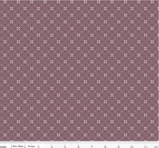 Evening on the Prairie - Geo Floral - Grape