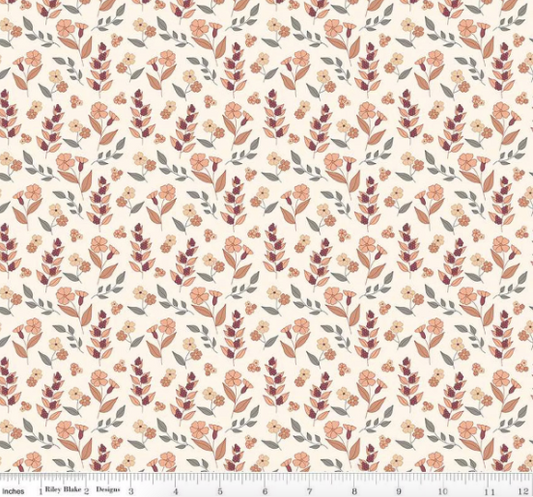 Evening on the Prairie - Autumn Floral - Cream