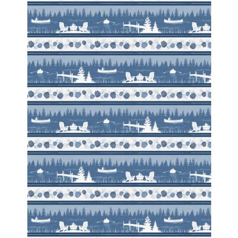 Repeating Stripe Multi - Lake Retreat