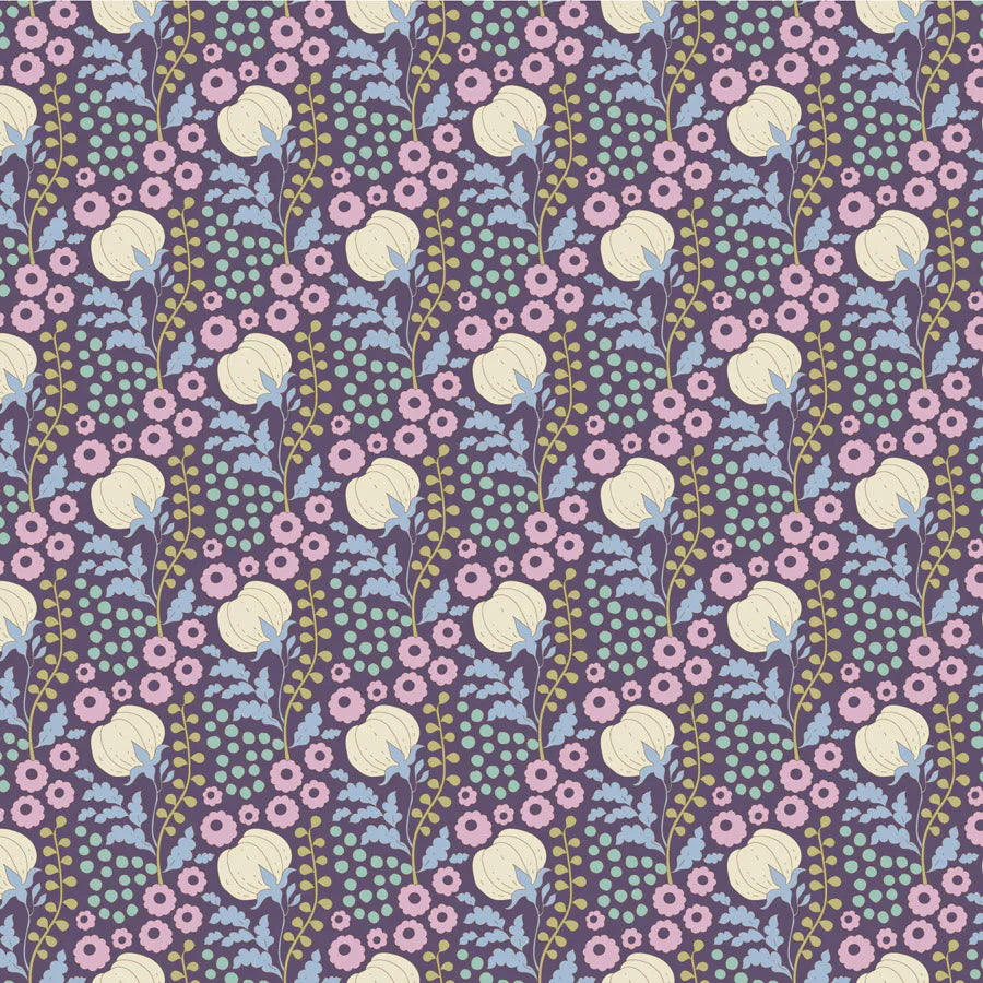 Tilda Sanctuary - Cottonfield - Eggplant