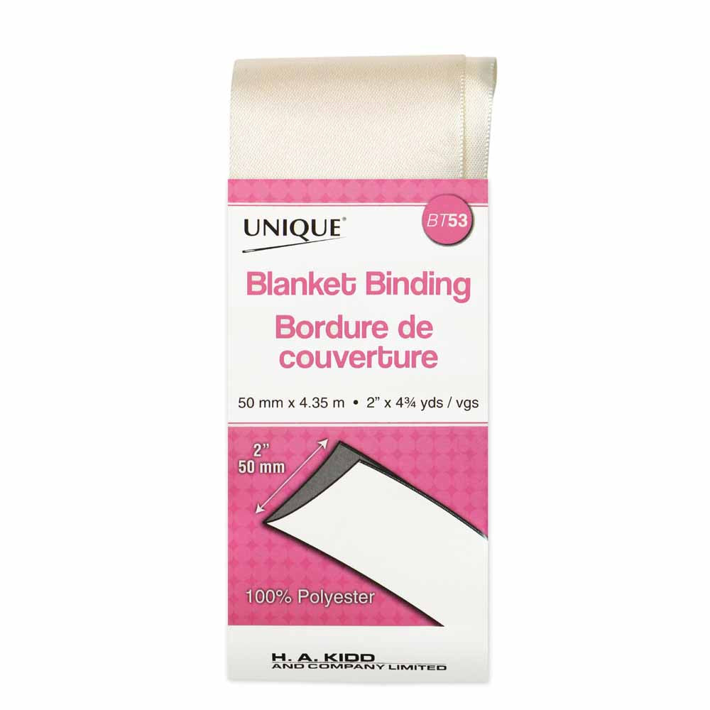 Satin Blanket Binding - Unique - Ivory