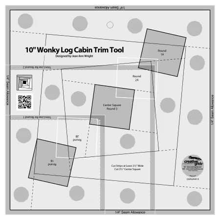 Wonky Log Cabin TrimmerCreative Grids Ruler
