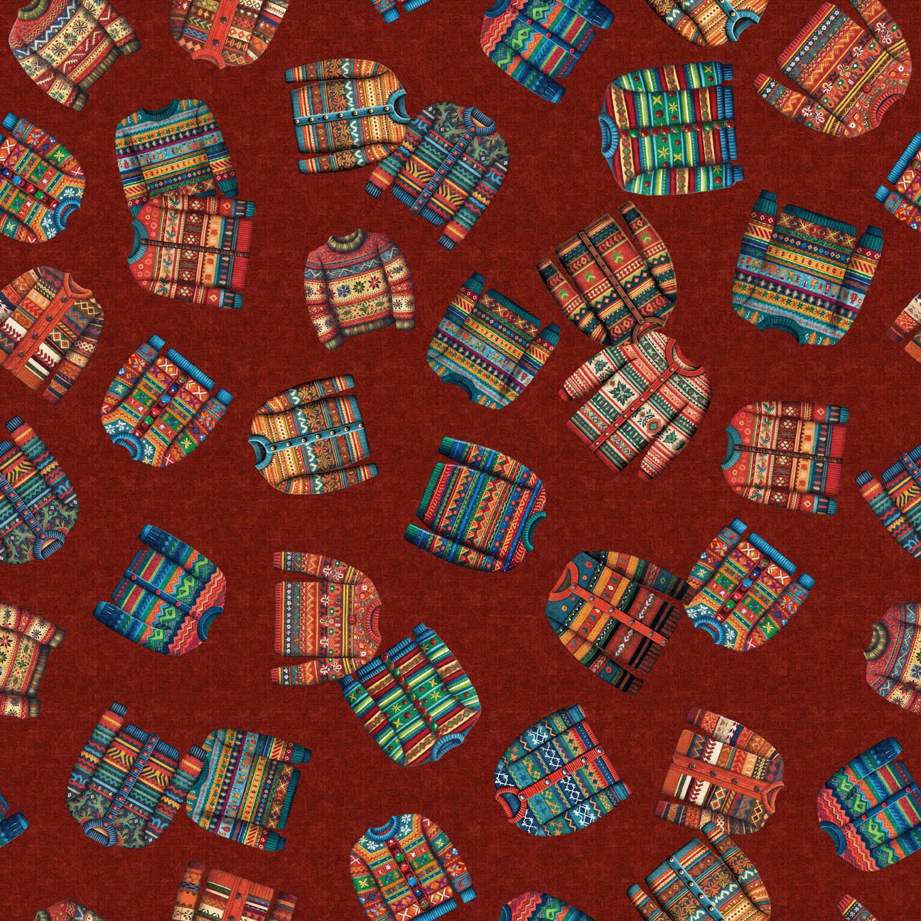 Christmas Party Animals - Brick Sweater Toss