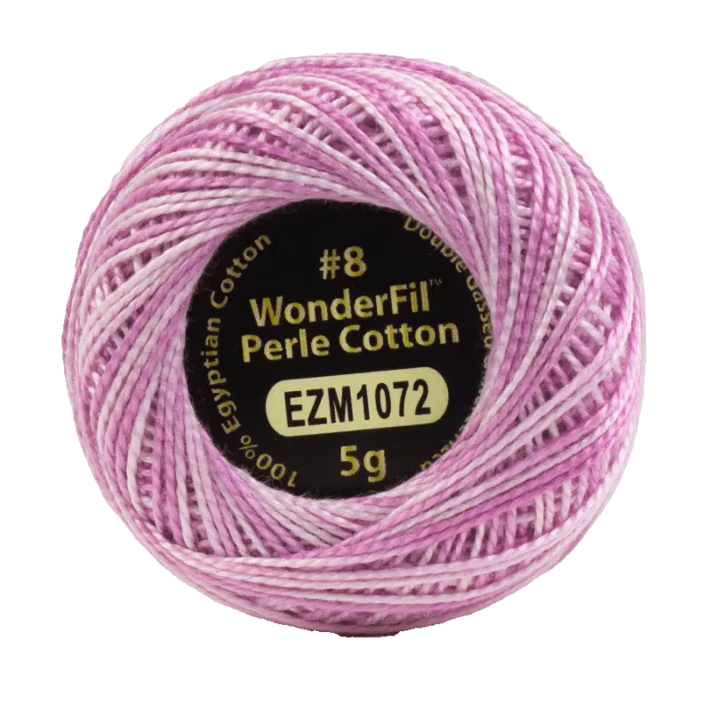 Dawn Pink - Eleganza Variegagted - WonderFil Perle Cotton - 8wt