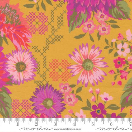 Happy Blooms Dijon - Parlor - Moda