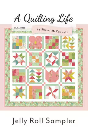 Jelly Roll Sampler Quilter Pattern