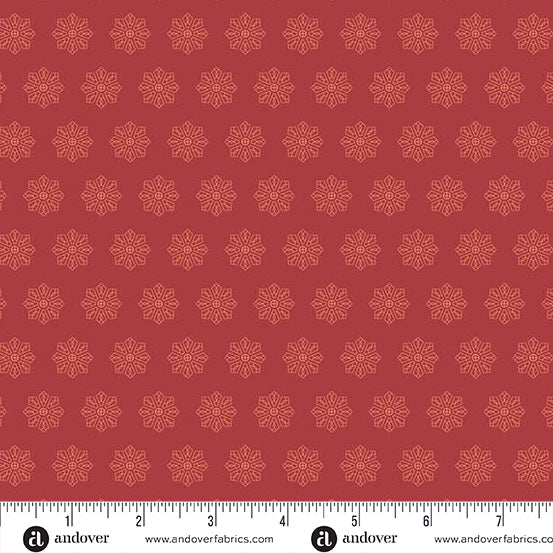 Petals and Stitches - Tiled Dresden - Dark Amber