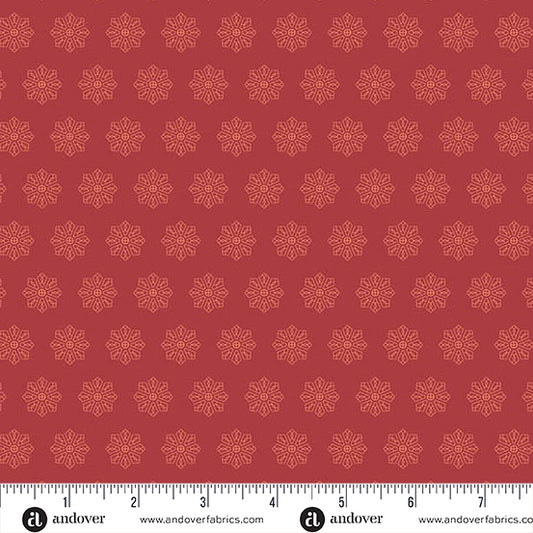 Petals and Stitches - Tiled Dresden - Dark Amber