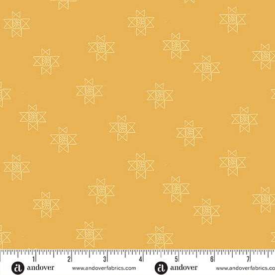 Petals and Stitches - Ohio Star Gold