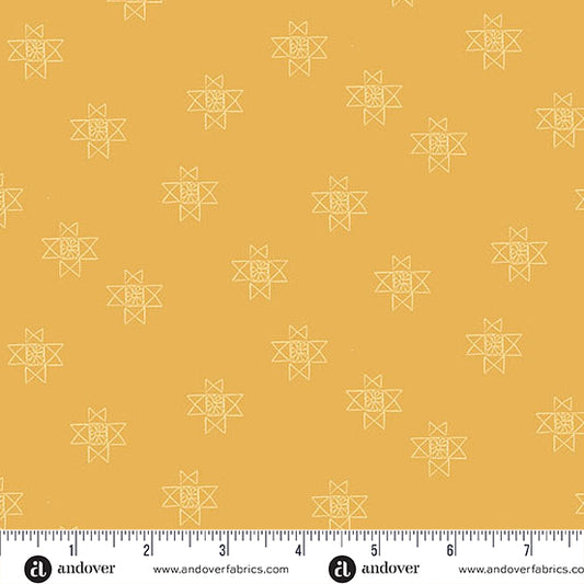 Petals and Stitches - Ohio Star Gold