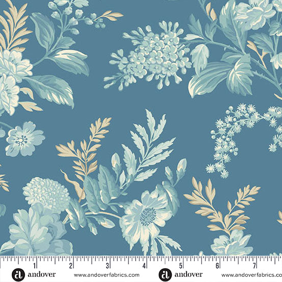 Sewing Bird - Bed of Roses - Blue