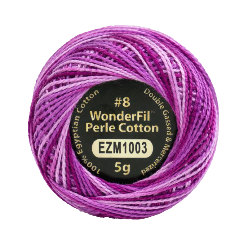 Fuchsia - Eleganza Variegagted - WonderFil Perle Cotton - 8wt