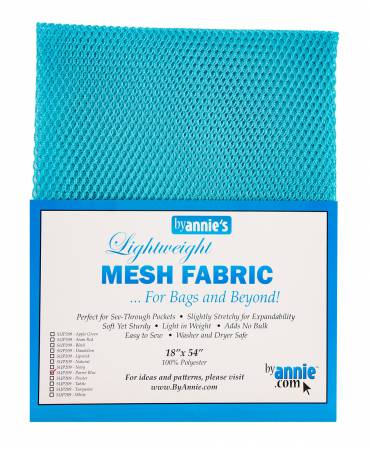 Lightweight Mesh Fabric - byAnnie.com - Parrot Blue