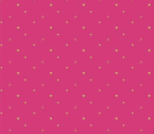 Starry Sky Pink - Christmas in the City - Art Gallery Fabrics