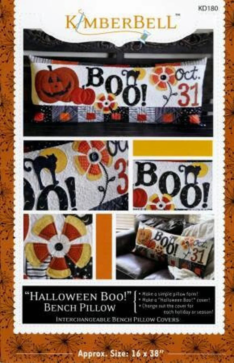 Halloween Boo! Bench Pillow (Sewing Version)