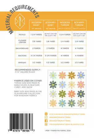 Fresh as a Daisy Quilt Pattern Pen and Paper Quilts