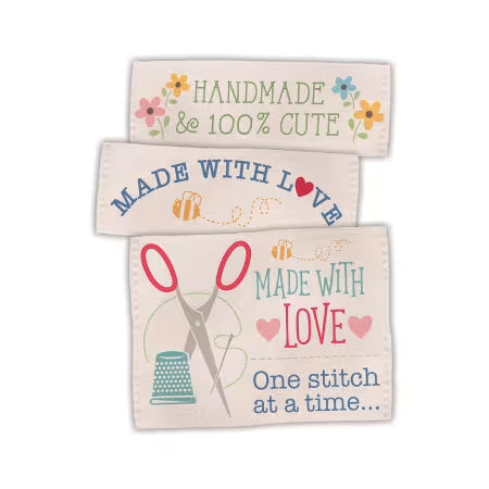 Lori Holt Made with Love Woven Quilt Labels