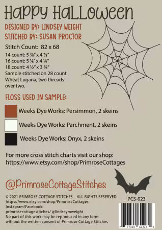 Happy Halloween Cross Stitch Pattern