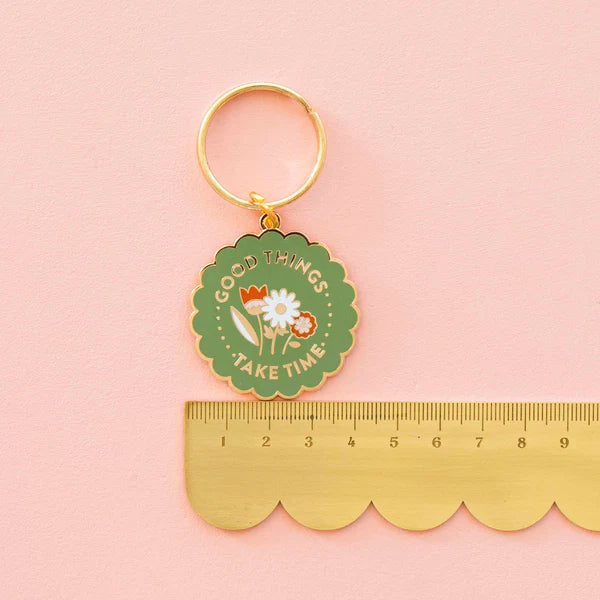Good Things Take Time - Key Chain - Sarah Hearts