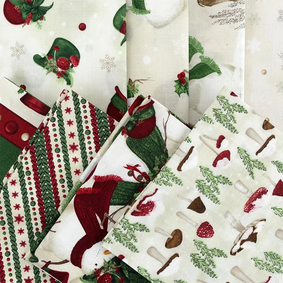 Woodland Snowman - Layer Cake 10" Squares - Wilmington Fabrics