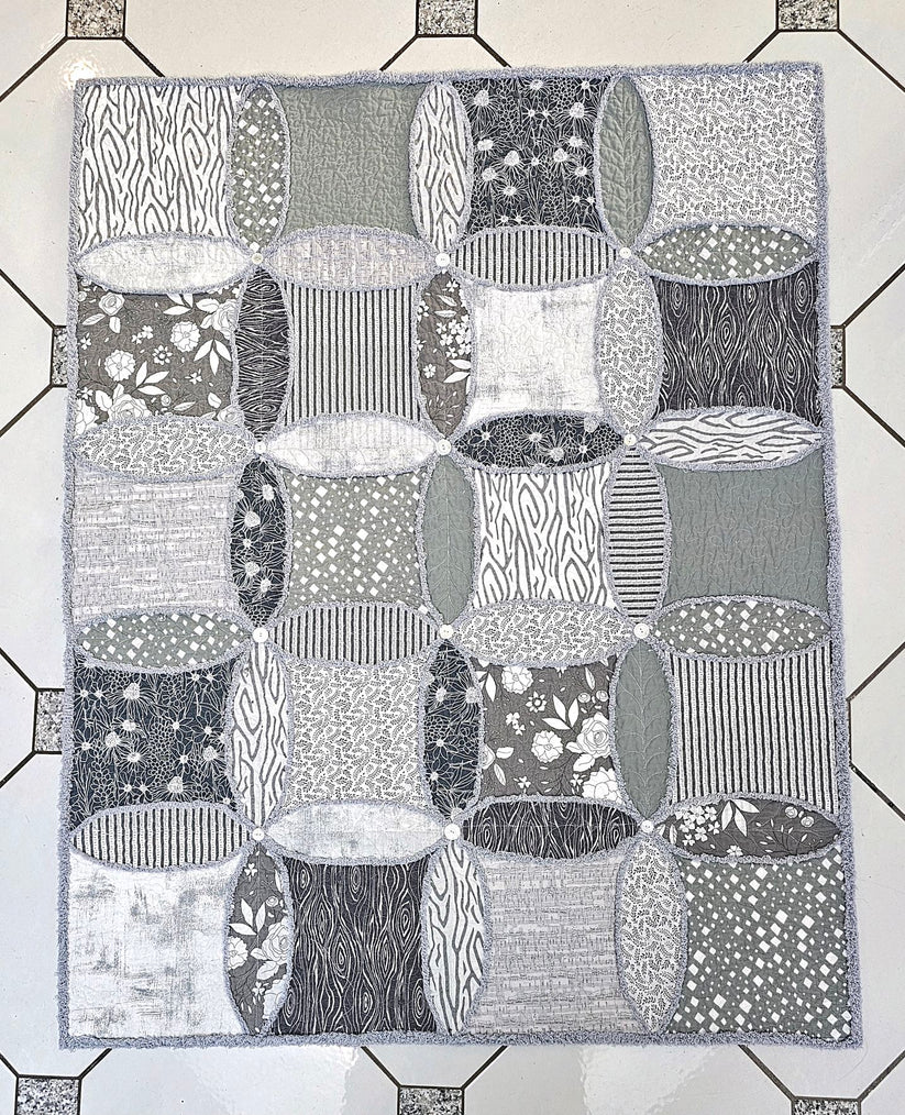 Grey - 5/8" Blooming Bias - Chenille It