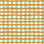 Windham Fabrics - Lucky Rabbit - Painted Plaid Orange