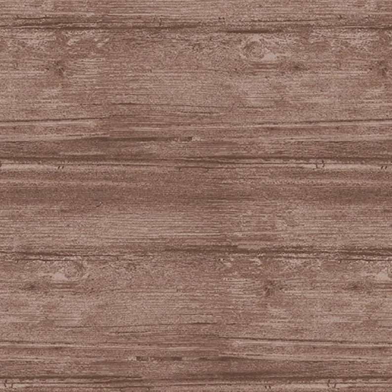 Washed Wood Iron - Wood Appearance Fabric - Benartex
