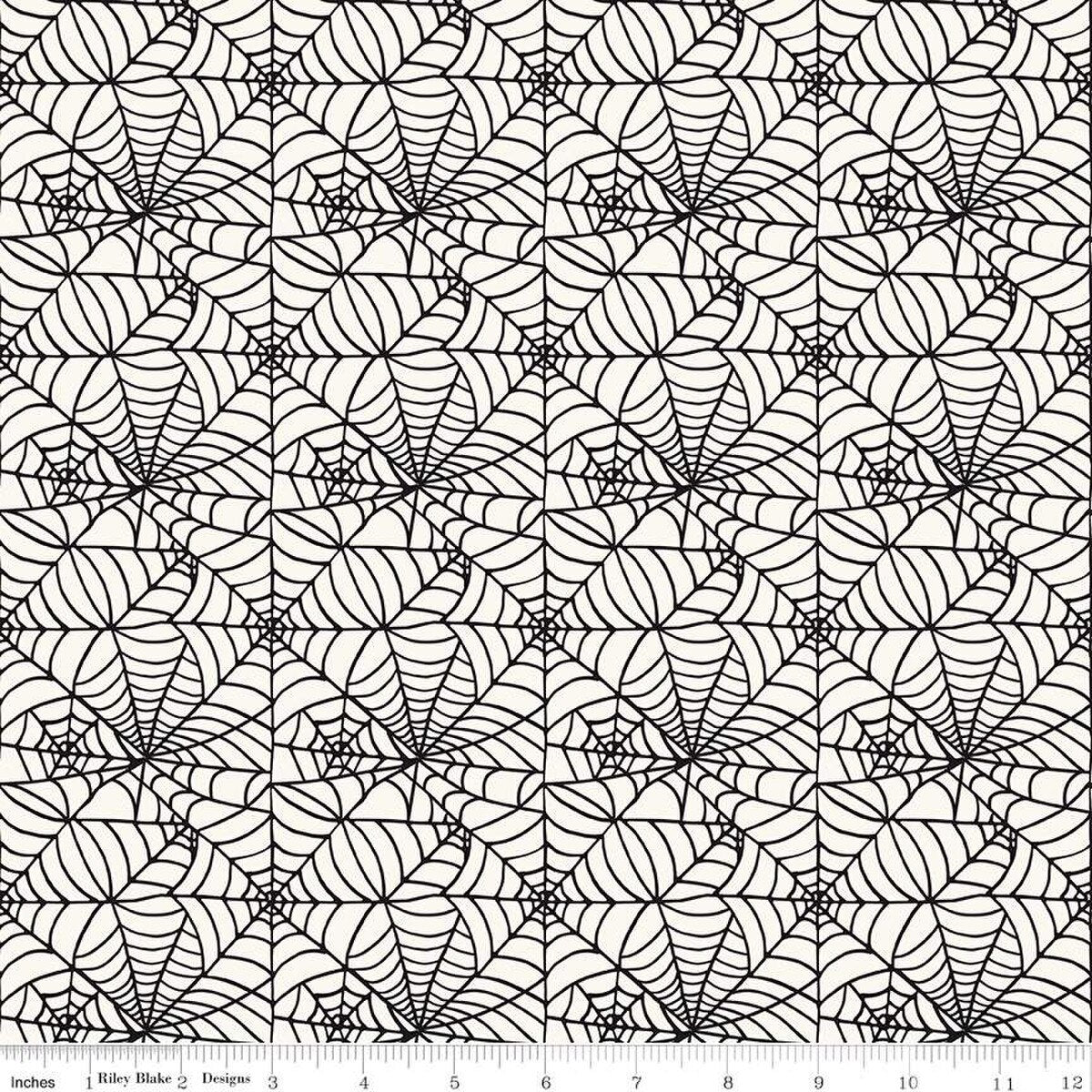 Sophisticated Halloween - Spider Web White