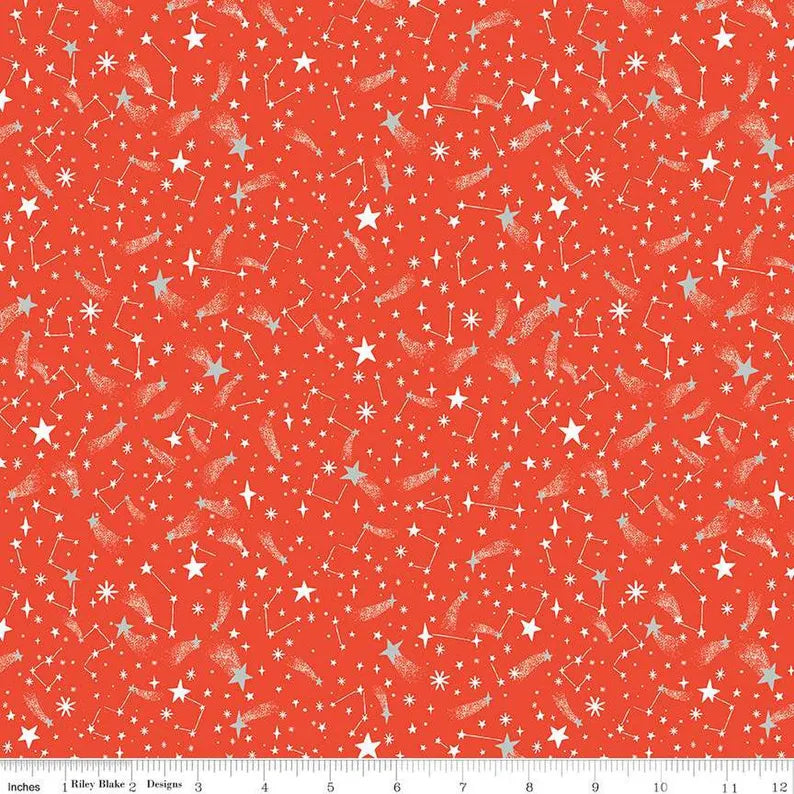 Newly Fallen Snow Red - T'was - Riley Blake Designs