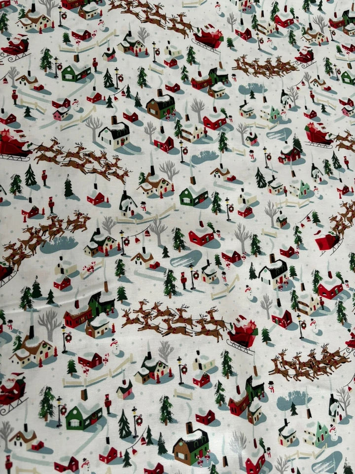 Santa Scene - T'was - Riley Blake Designs
