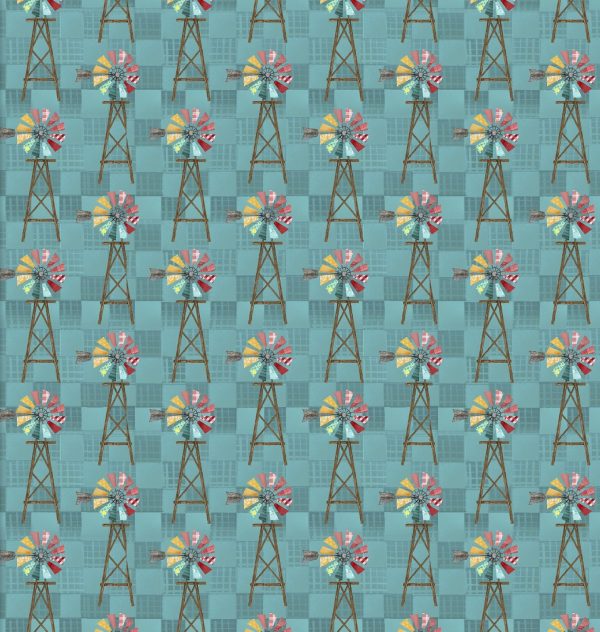 Shop Hop - 3 Wishes Fabric - Windmills