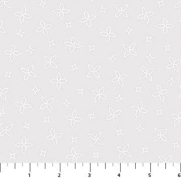 Quartre Foil - White on White - Northcott