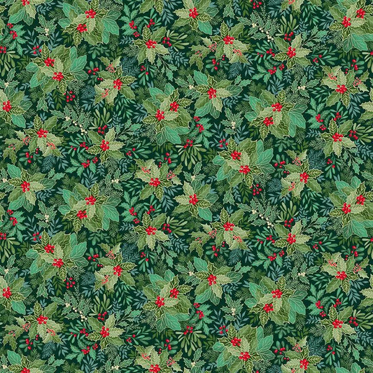 Good Tidings - Holly Bush Dark Green