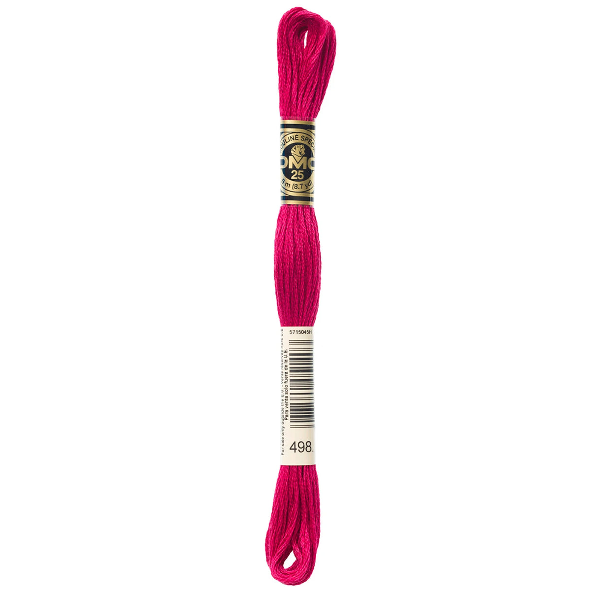 DMC Floss - 498- Christmas Red