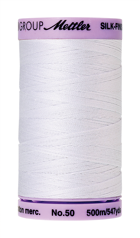 White- Mettler Silk Finish Cotton Thread