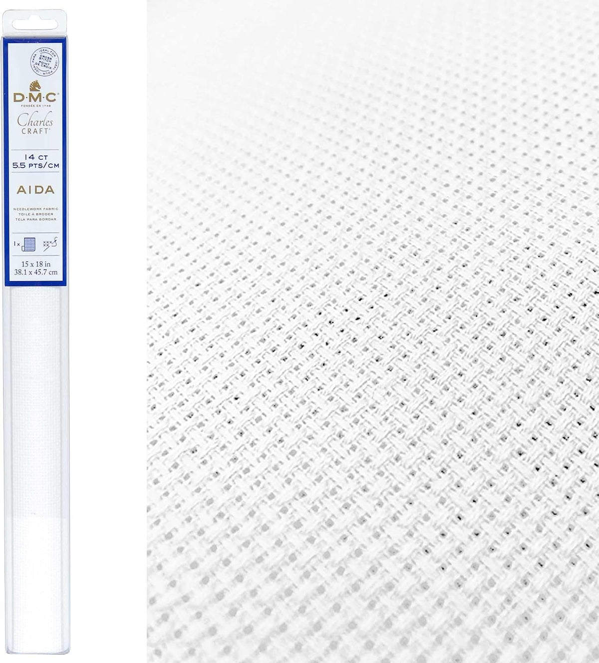 AIDA - Cross Stitch Fabric 14CT 5.5 PTS/CM 15 x 18IIN