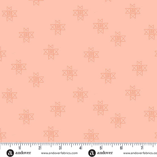Petals and Stitches - Ohio Star Coral