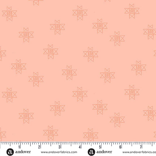 Petals and Stitches - Ohio Star Coral
