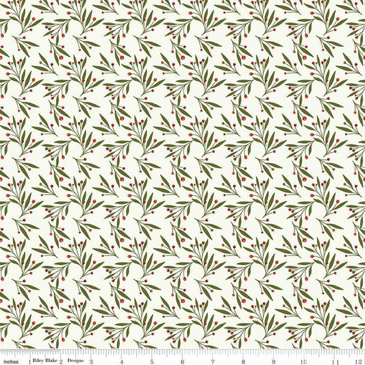Christmas Is In Town - Mistletoe - Cream