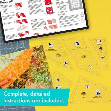 Creative Grids Ruler Crazy Eights Template