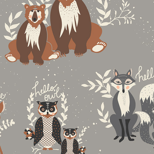 Oh, Hello Fog - Hello Bear - Art Gallery Fabrics