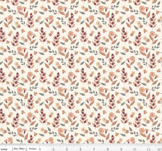 Evening on the Prairie - Autumn Floral - Cream