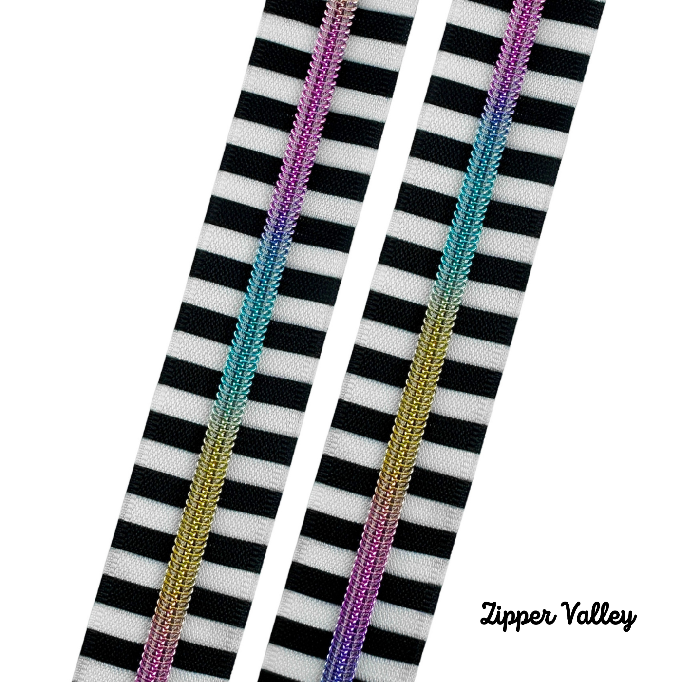 Chunky Zebra - #5 Nylon Coil Zipper Tape - 3 Yards