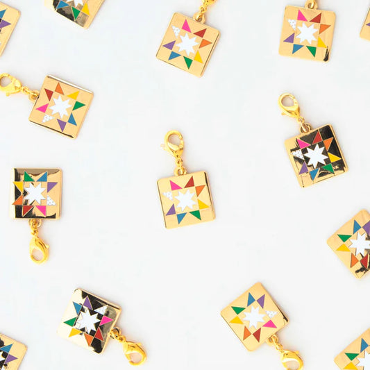 Quilt Block - Zipper Charm  - Sarah Hearts